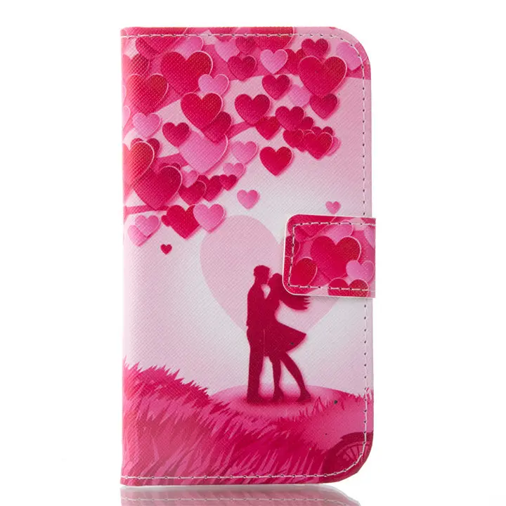 Love Lovers Чехол с изображением волка орхидеи тотема цветка для huawei P20 Pro P8 P9 Lite Mini Nova 2i 3e Y6 кошелек с отделением для карт и подставкой DP26F - Цвет: Love Lovers