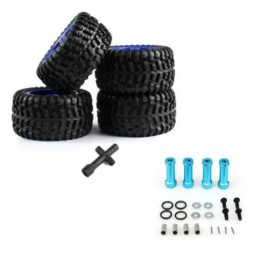 Wltoys 12428 12423 12628 Feiyue FY-03 JJRC Q46 Q40 Q39 1/12 RC автомобиль запасные Запчасти обновления большие шины - Цвет: blue tire combiner