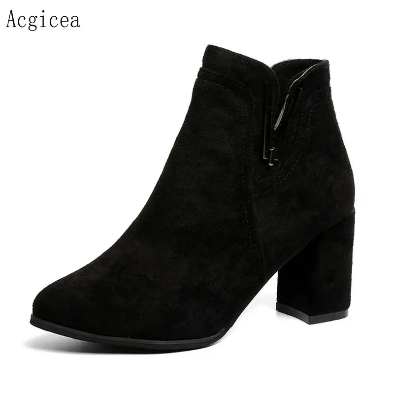 Size34 40 2020 новые модные брендовые женские ботильоны зимняя Осенняя обувь уличные