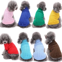 new small dog sweater dog kitten knitted turtleneck jumper clothes puppy cat sweater winter jacket knitwear costume pet clothes