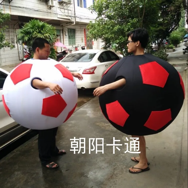 

Unisex Football Mascot Costumes for Adult Soccer Mascot Party Halloween Fancy Dress Carnival Purim Foot Ball Cosplay Suits