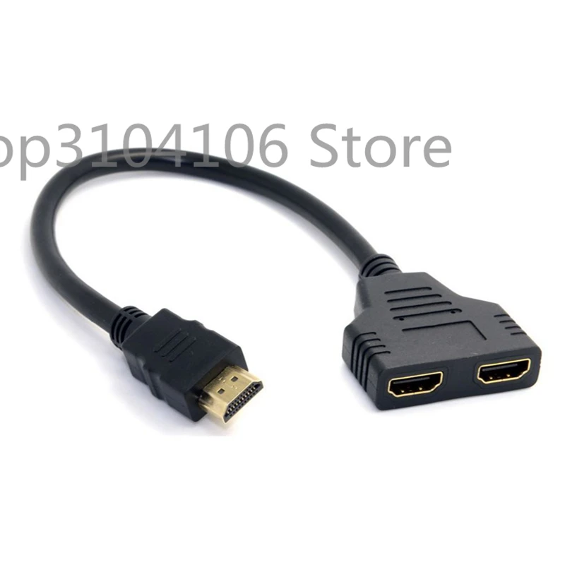 HDMI Мужской к двойному HDMI Женский 1 к 2 Way Splitter Кабель-адаптер для HDTV, поддержка двух телевизоров в то же время, сигнал 1 в 2 Out
