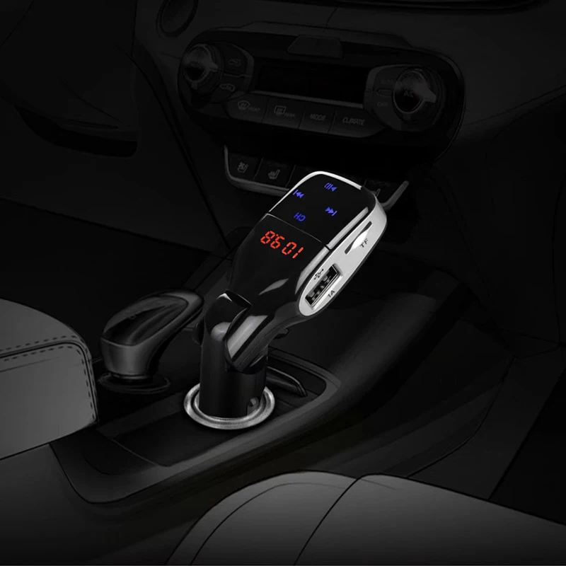 Bluetooth автомобильный набор Handsfree Беспроводной FM передатчик Hands Free Aux автоприемник