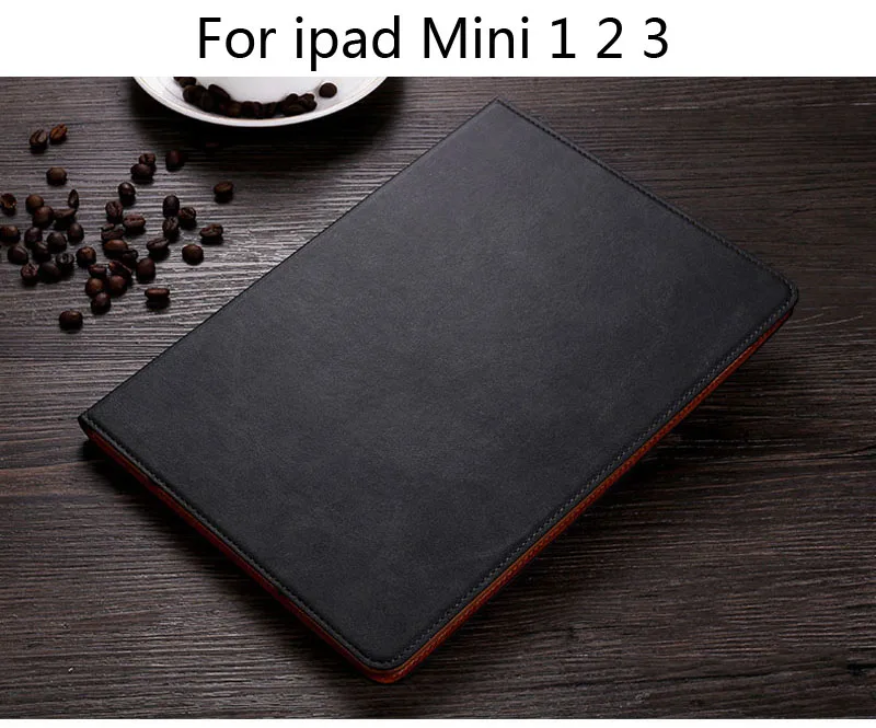 For ipad Mini 1 2 3 Чехол для Apple ipad Mini 1 2 3 из искусственной кожи в простом стиле, чехол-книжка с функцией автоматического пробуждения, Чехол для ipad Mini 4, подставка для планшета - Цвет: For ipad Mini 1 2 3