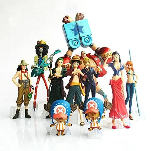 Аниме 10 шт./компл. один кусок 2 года спустя Luffy Nami Roronoa Zoro Chopper Usopp Brook Фигурки игрушки