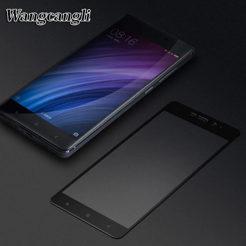 Wangcangli оптовая продажа 5 шт жесткий край HD для Xiaomi redmi 4 4x 4pro Защитное стекло экрана