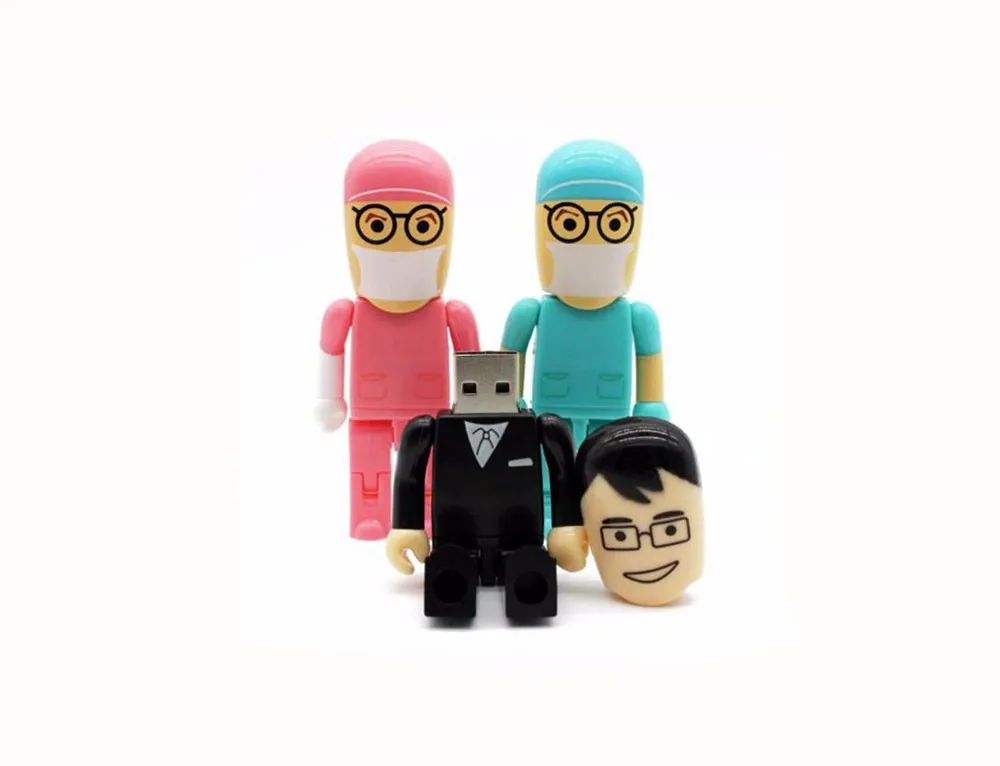 JASTER USB 3,0 Доктор модель медсестры USB флэш-накопитель 4 ГБ 8 ГБ 16 ГБ 32 ГБ 64 ГБ больница подарок для дантиста Количество Цена со скидкой