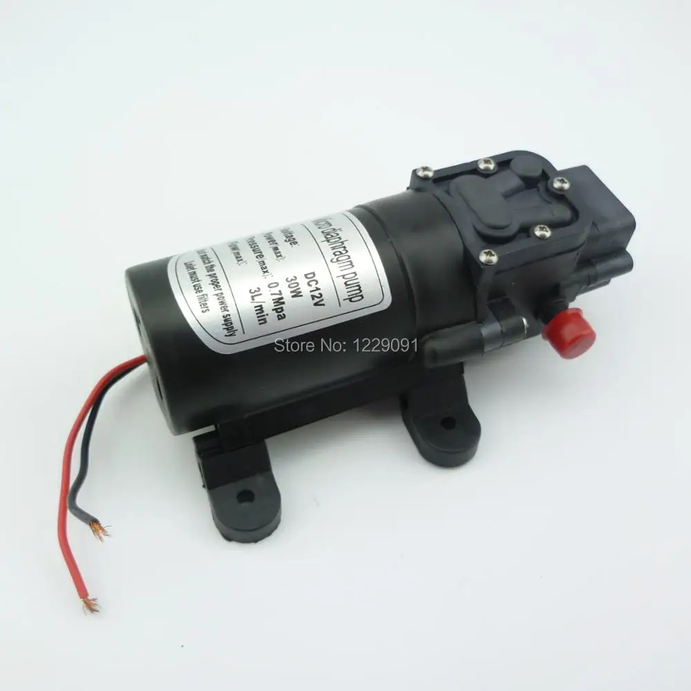 Обратный клапан типа 12v 30W 3L/мин, мойка высокого давления мембранный dc микро водяной насос сельскохозяйственный распылитель с аккумулятором насоса, работающего на постоянном токе 12 В в водяной насос
