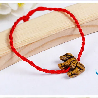 MANGOSKY красная веревка браслет с животным Двенадцать китайских знаков зодиака