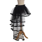 Для женщин из тюлевой ткани, суеты юбка стимпанк в викторианском стиле Вечерние рокабилли плиссированное платье-пачка многоярусные юбки танцевальных сценических представлений Клубная одежда