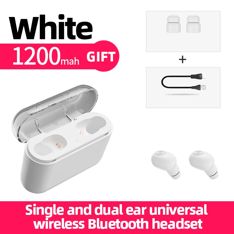 BL1TWS Bluetooth 5,0 наушники-вкладыши стерео Игры низкая задержка шумоподавления наушники с зарядным устройством для зарядки телефона - Цвет: BL1
