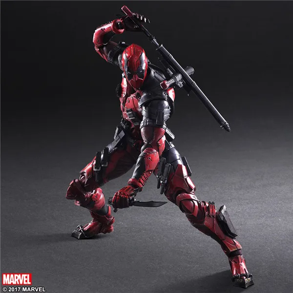 26 см Play Arts Kai Deadpool Wade Winston Wilson X-men аниме экшн-игрушки фигурки коллекция моделей из