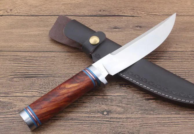 Импортный DC5 лезвие золотого сандалового дерева ручка прямой knifeTactical EDC