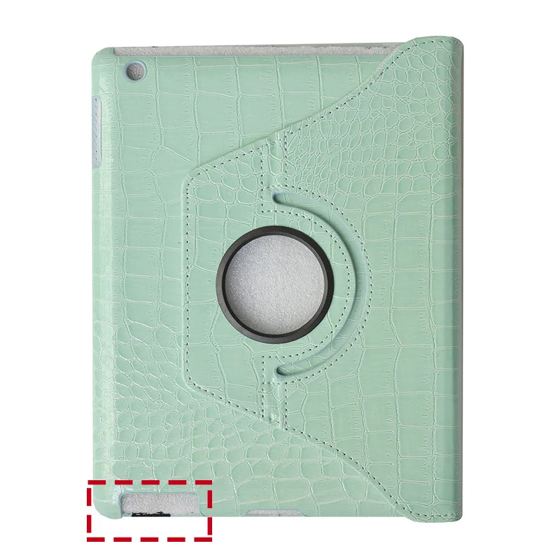 Sky blue-EYW-234 Чехол для планшета для Apple ipad 2 3 4, старая модель, 360 вращение, Крокодиловая Кожа, защитный рукав, поворотный Чехол, оболочка для ipad 2/3/4 - Цвет: Sky blue-EYW-234