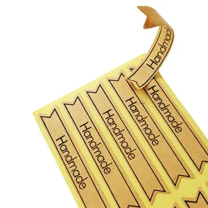 100 шт.лот, длинная полоса, наклейка, крафт-этикетка, наклейка, сделай сам, для ручного запечатывания, скрапбукинга