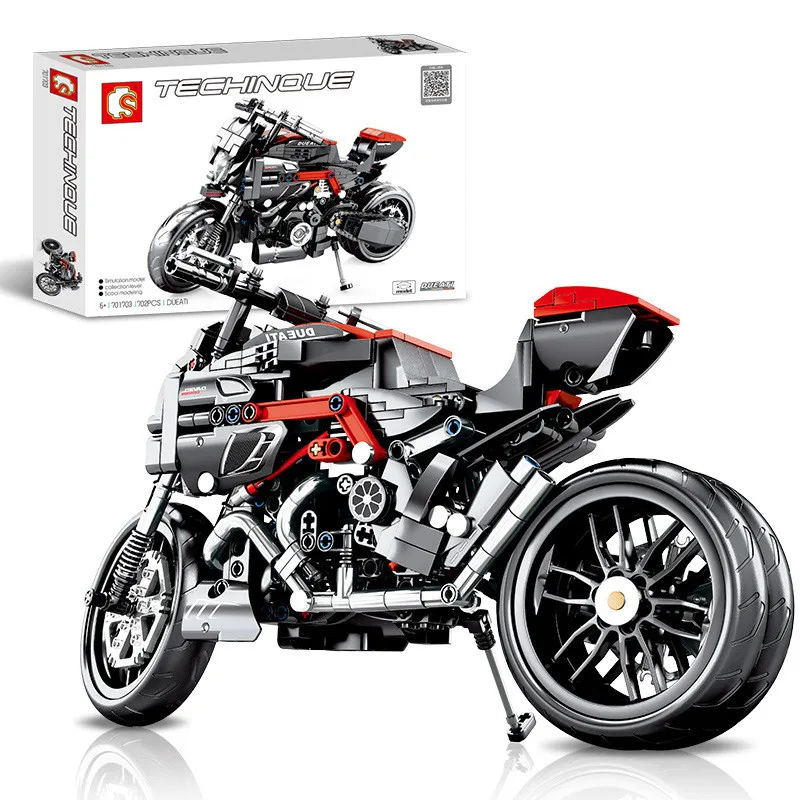 702 шт. серии Technic DUCATI Diavel мотоциклетные Строительные блоки Набор кирпичей модель