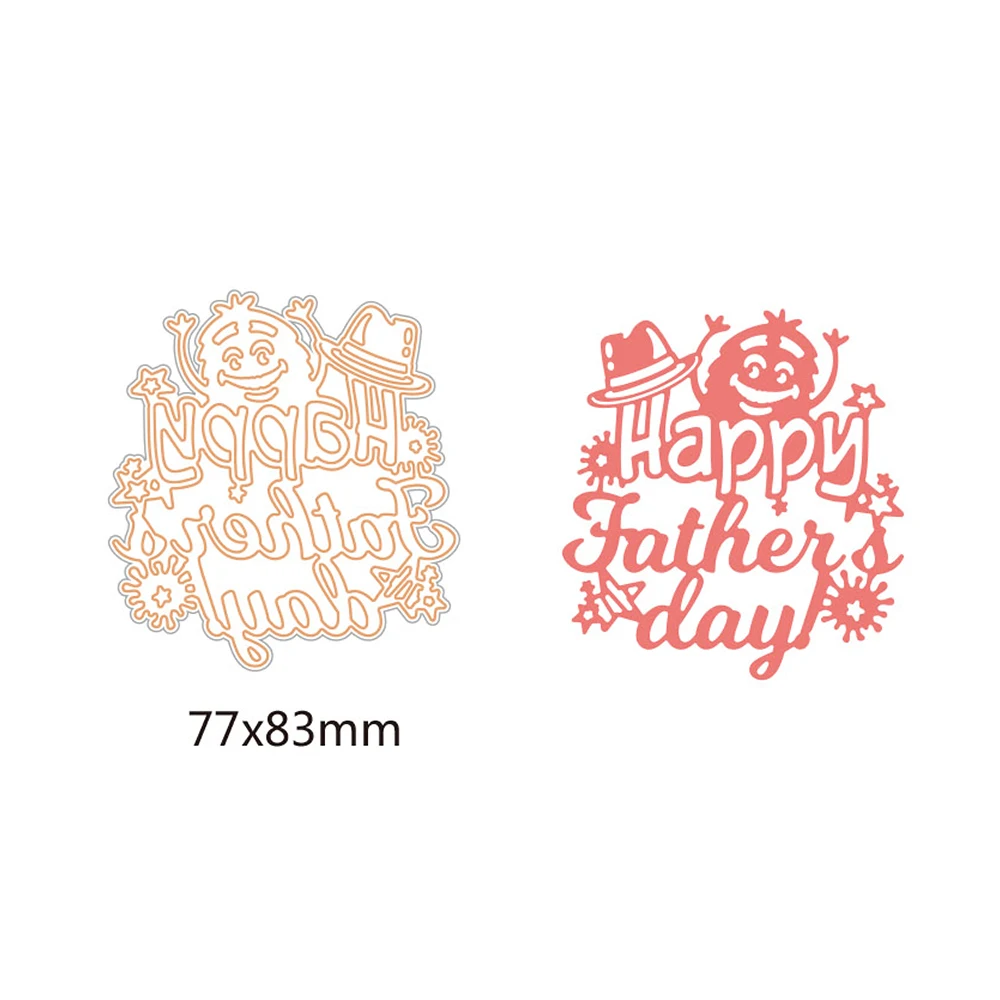 День отца металлические резки украшения для еды 2019 штамп ремесло 3D фоторамка