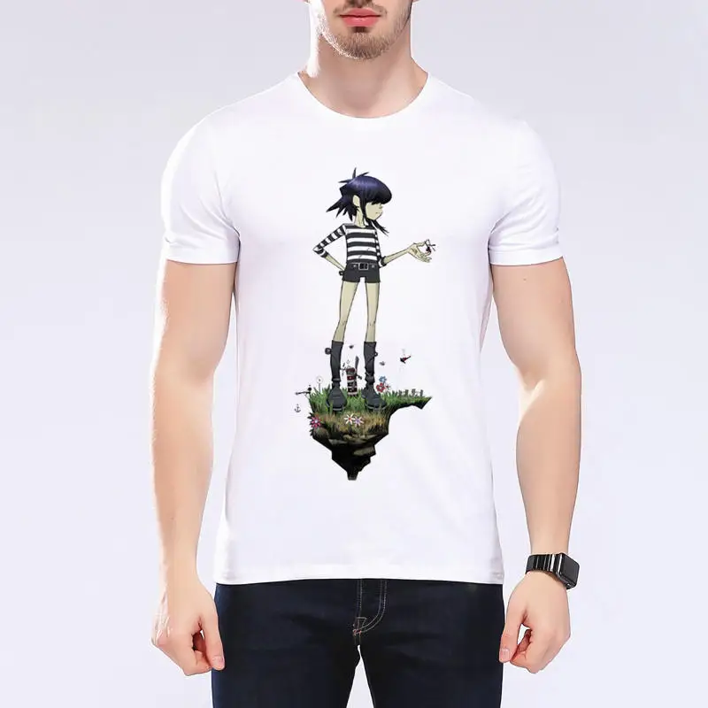 Новинка бренд Gorillaz Band мужские топы в стиле Харадзюку Ретро стиль Camiseta Masculina