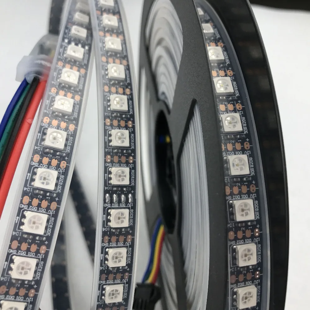 Полноцветная Адресуемая Светодиодная лента RGB 5050 GS8208 (похожая на WS2811 WS2813)DC12 в 90