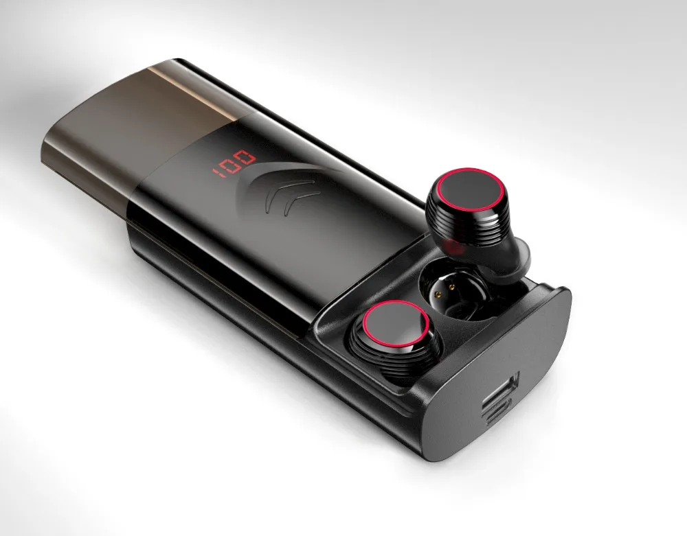 Bluetooth 5,0 T9 наушники-вкладыши TWS с Беспроводной наушники стерео Hi-Fi Шум снижение Earpbuds с 6000 мА · ч зарядный чехол Водонепроницаемый Спортивная гарнитура с Bluetooth