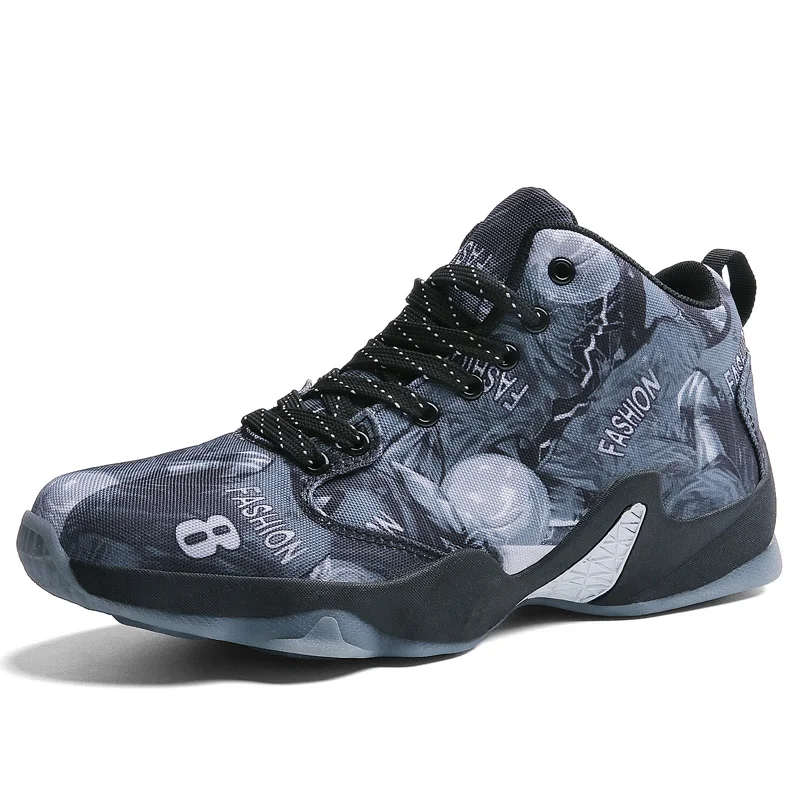 Zenvbnv, новинка, Kobe 8, профессиональная Баскетбольная обувь, мужские спортивные кроссовки, мужские дышащие кроссовки на шнуровке, мужская обувь 37-46 - Цвет: Gray