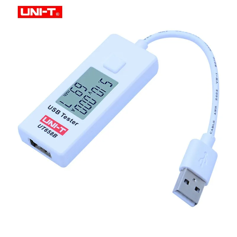 UNI T UT658B USB Тестер Вольтметр Амперметр цифровой ЖК дисплей Напряжение монитор