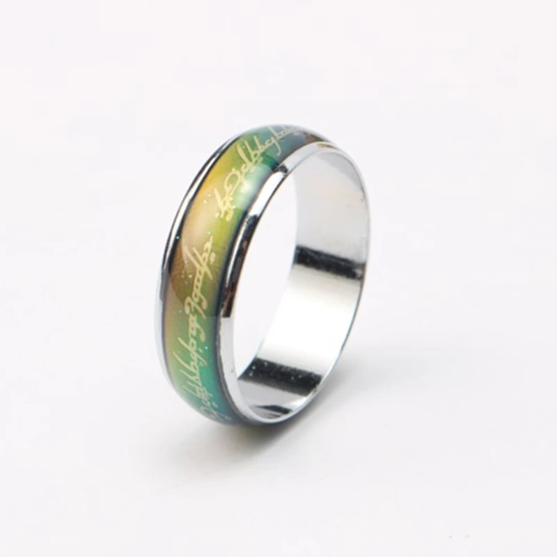 JUCHAO настроение кольца для женщин контроль температуры цветное кольцо Мужчины - Фото №1