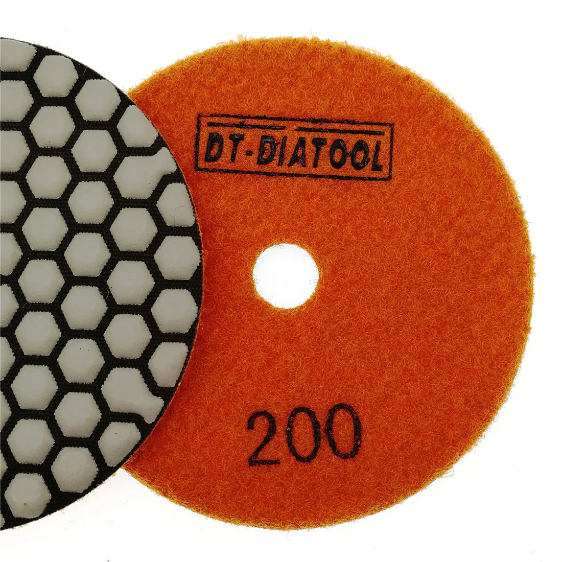DT-DIATOOL 7 шт./компл. dia100mm алмазный шлифовальный круг с полимерной связкой Сухой шлифовальный диск зернистость#200 для гранита мраморной керамики 4 дюйма полировочные колодки