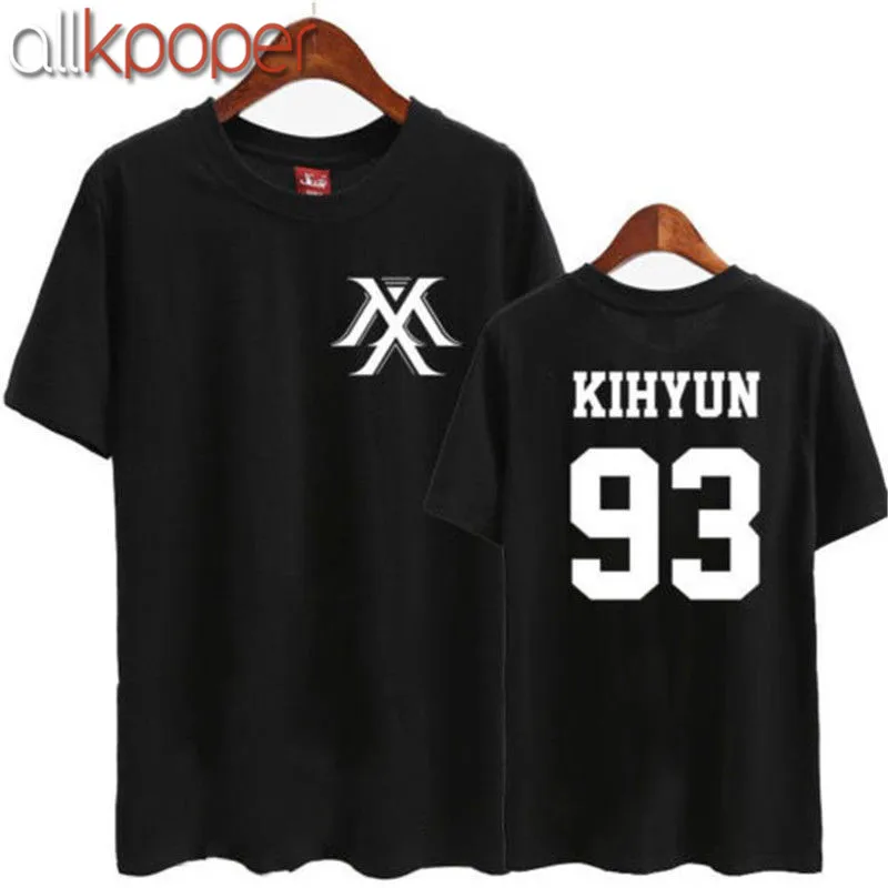 ALLKPOPER Kpop MONSTA X Футболка в стиле MINHYUK футболка унисекс хлопок IM KIHYUN WONHO|kpop t-shirt|t-shirt