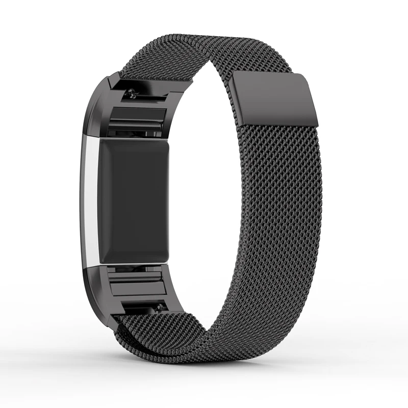 Mijobs магнитный браслет из нержавеющей стали Миланская петля для Fitbit Charge 2 сменный