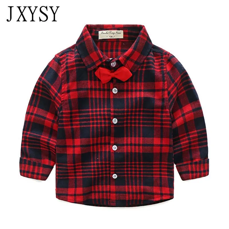 Children Boys Shirts 2019 New Fashion Classic Casual Plaid For 2-7Years Kids Boy Spring/Autumn Wear Clothes Tops | Детская одежда и