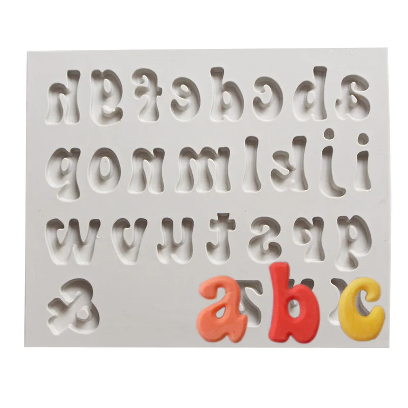 Sugarcraft силиконовая форма с буквенным номером для украшения торта шоколадной