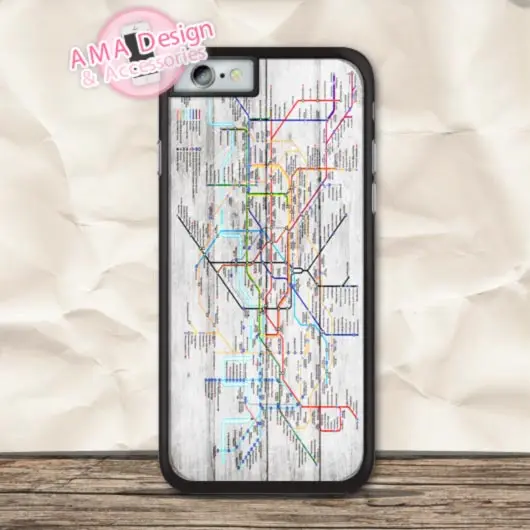 Карта Лондонского метро Винтаж Защитный чехол для iPhone X Xs Max Xr 8 7 6 6s плюс 5 5S SE 5c 4 4S