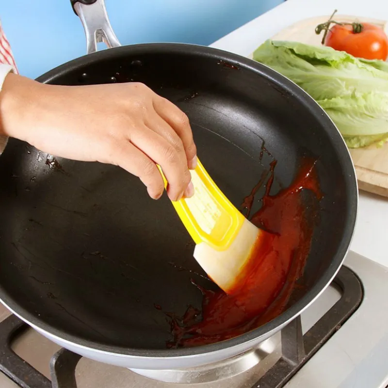 

High Quality 1Pc Non-Stick Silicone Oil Pot Scraper Butter Spreader Cooking Tools Kitchen Accessories