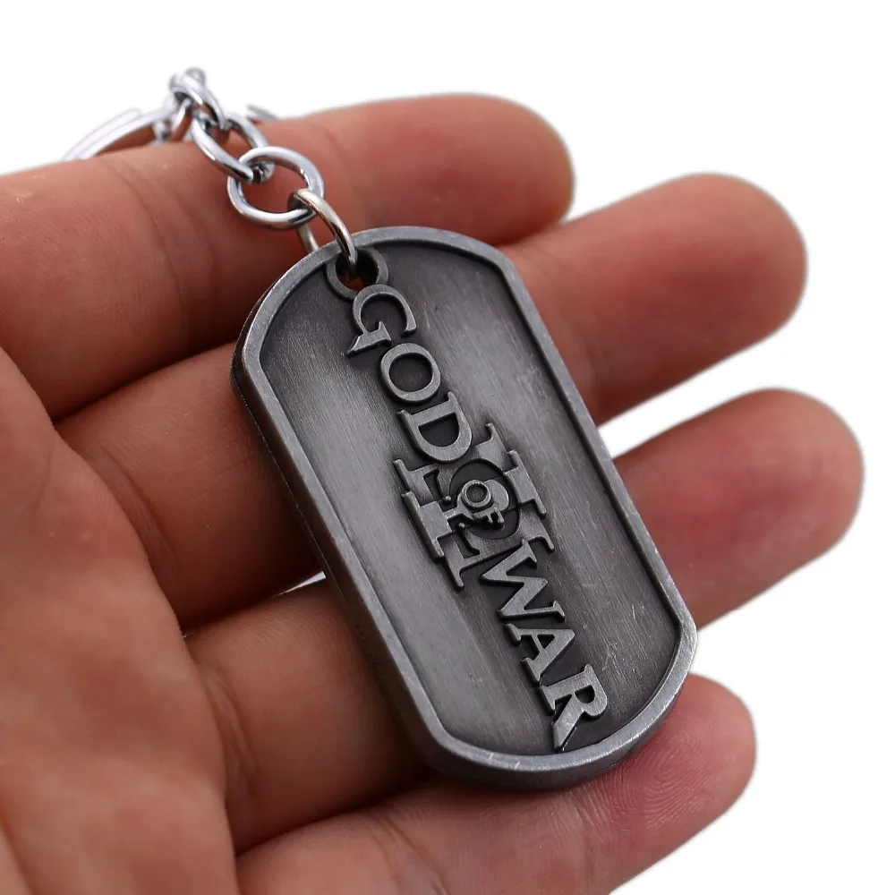 

12pcs/lot God of War Key Chain Kratos Men Key Ring Holder For Gift Chaveiro Car Keychain Game Jewelry Souvenir