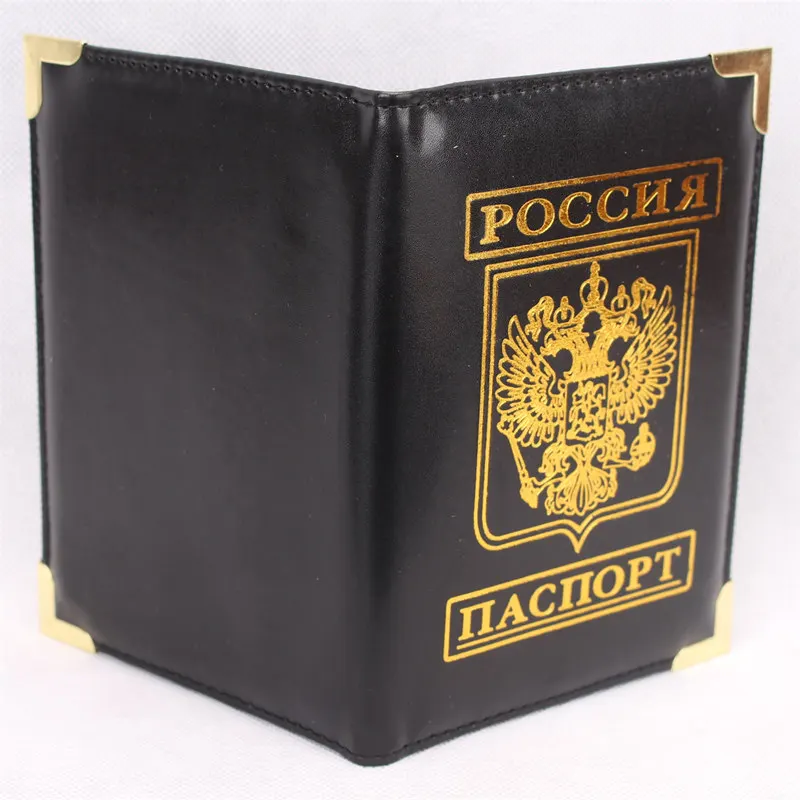 2019 русская Кожаная Обложка на паспорт обложки органайзер для путешествий
