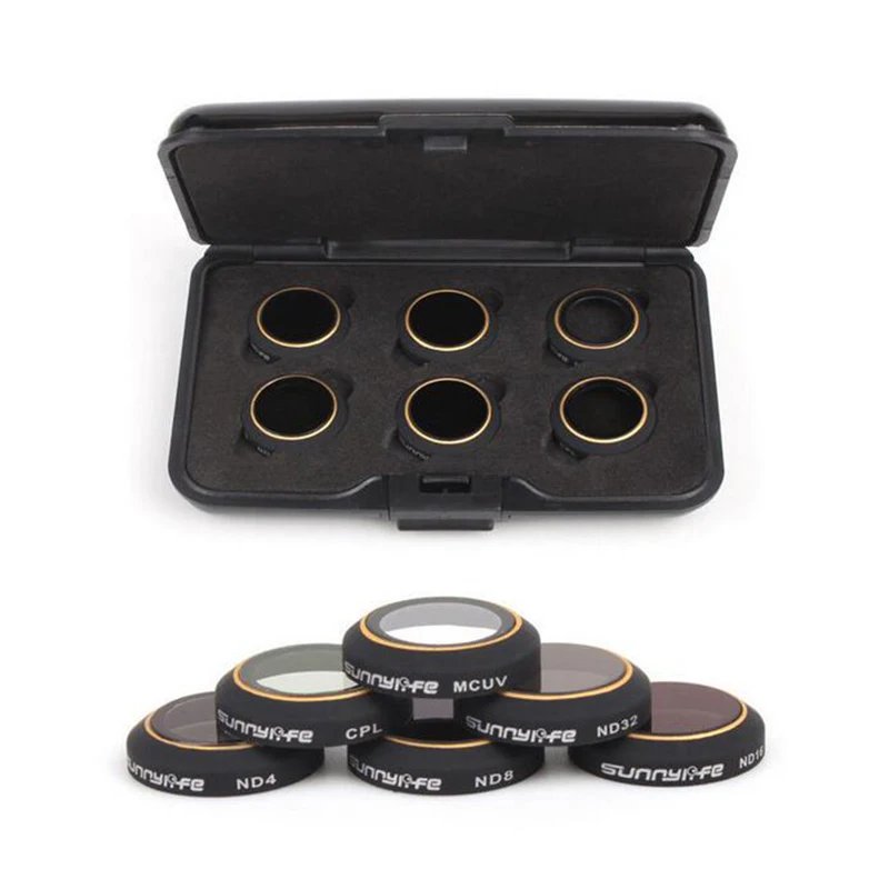 

6pcs Filters for DJI MAVIC PRO/Platinum Set 6Pcs ND4/8/16/32 CPL Circular Polarizer MCUV UV Camera Lens Filter Kit for DJI Mavic