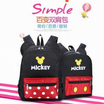 Новые рюкзаки Disney Сумка с Микки Маусом для девочек рюкзак детские школьные ранцы