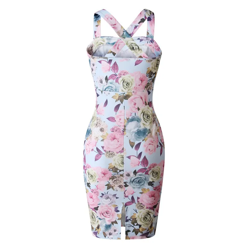 Винтажное Женское Платье До Колена летнее Повседневное платье без рукавов с