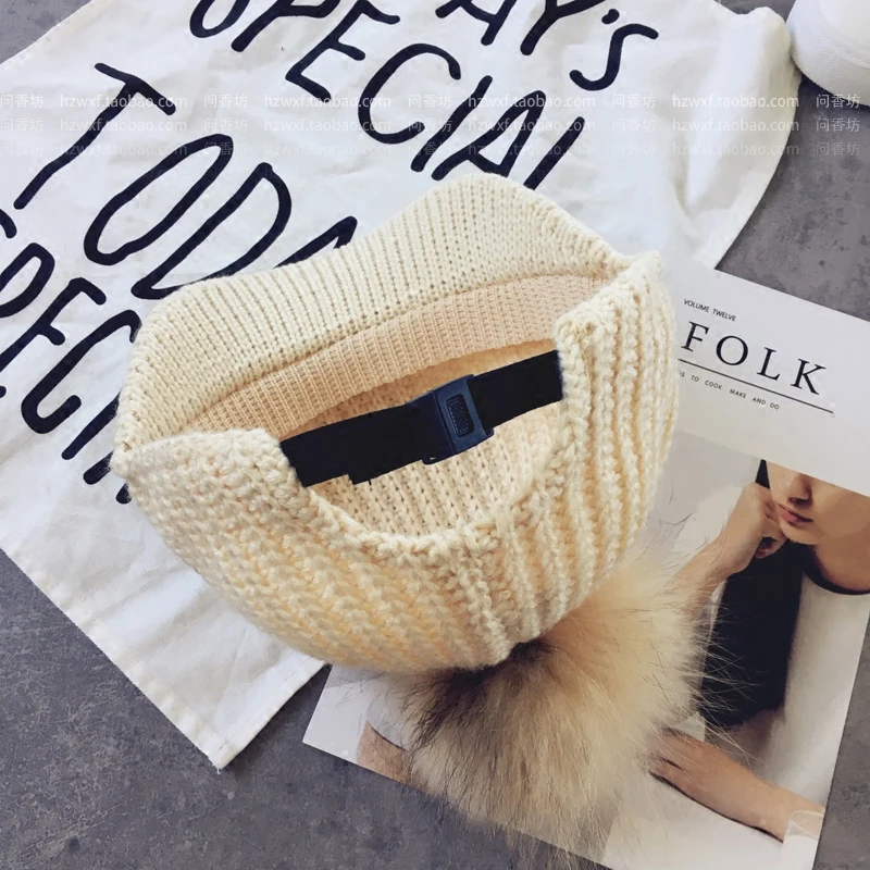 2017 Autumn Winter New Hot Fashion Women Casual Simple Warm Visors Female Thick Knitting Feathers Ball Hats Caps Students | Аксессуары