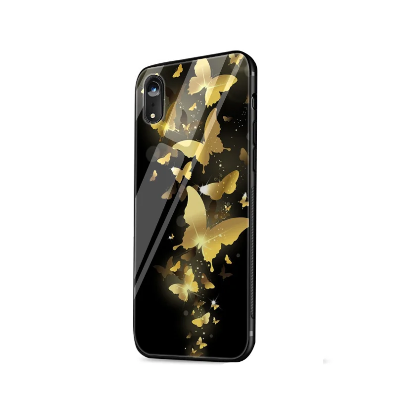 Desxz стеклянный чехол из ТПУ mariposa en rosas flor для iPhone 5 5S SE 6 6s 7 8 Plus X XR XS Max|Чехлы-накладки|