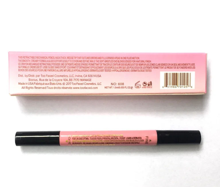 Новый макияжная подводка для глаз двойной не выцветает жидкая 1 8 мл черный +