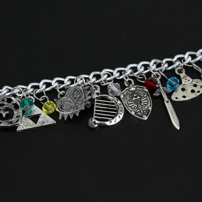 Новый дизайн браслет Legend Сплав Кристалл Подвески браслеты Цепочка с