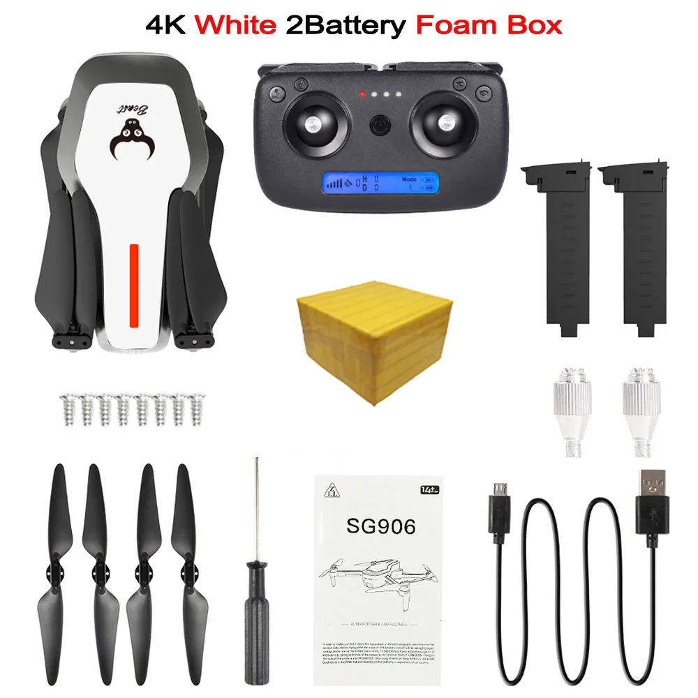 LAUMOX SG906 gps Дрон 5G wifi FPV Бесщеточный беспилотник selife с камерой 4K Дрон HD RC Квадрокоптер складной Дрон VS XS816 F11 Дрон - Цвет: 4K 2BAT FB W
