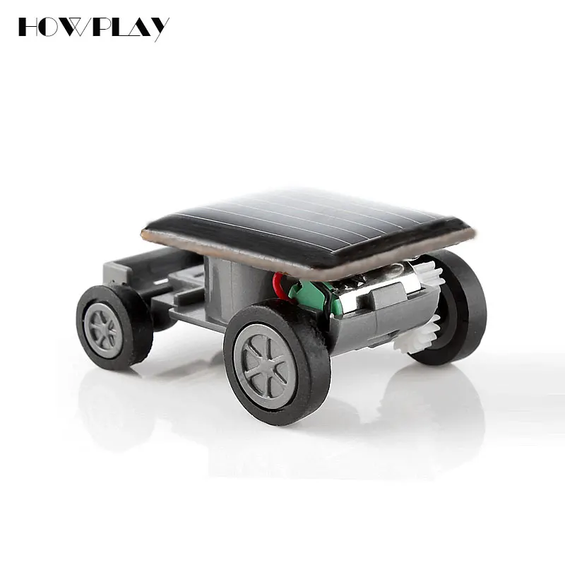 HowPLay миниатюрный солнечный автомобиль электрический игрушечный детская
