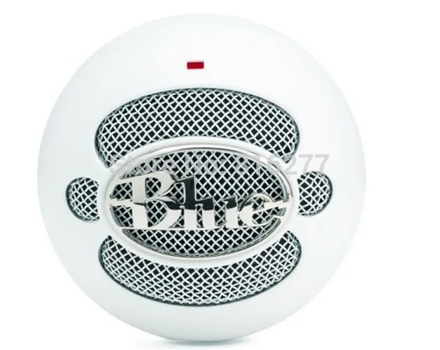 Синий снежный шар USB большой мембранный конденсаторный микрофон