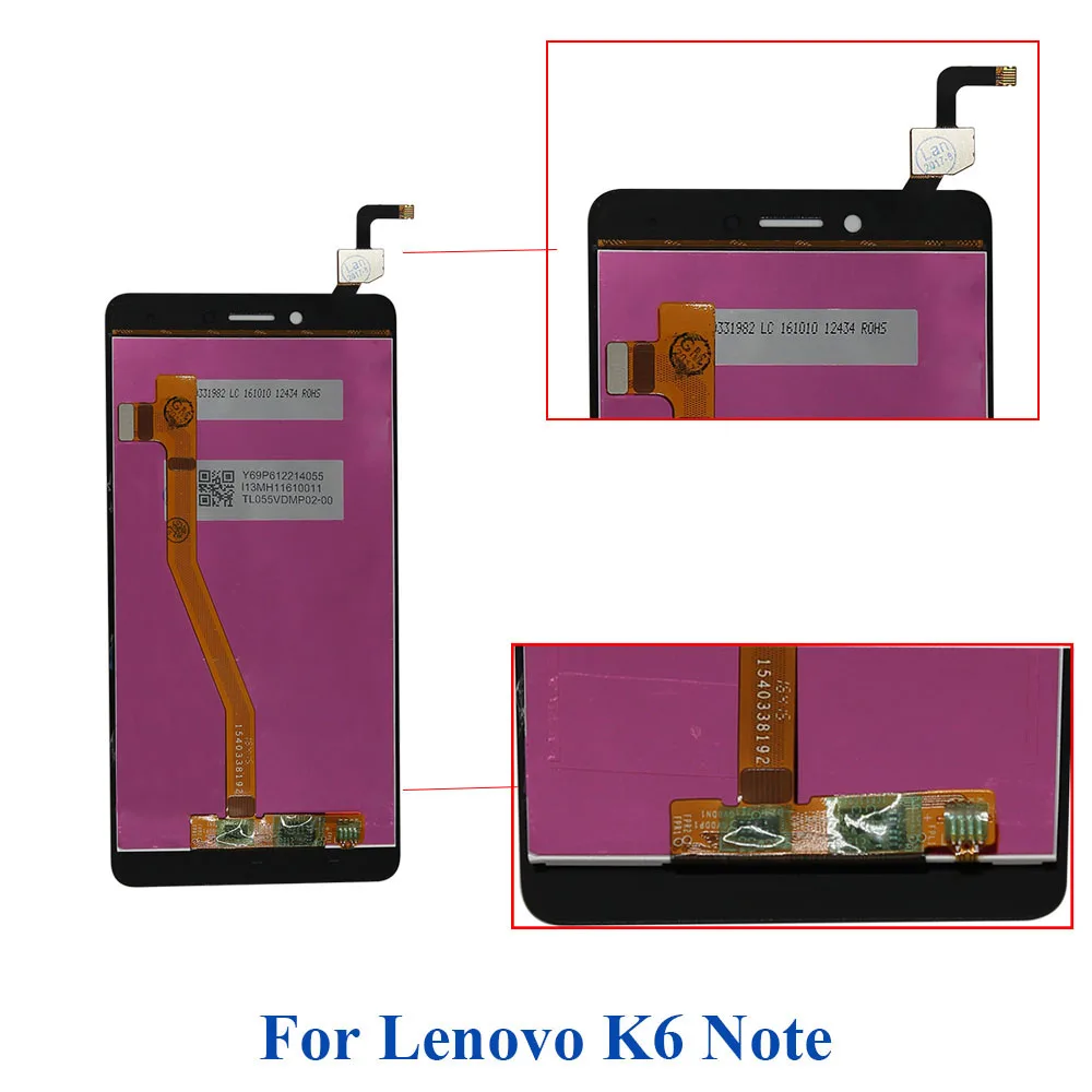 Оригинальный ЖК дисплей Highscreen для Lenovo K6 Note K53A48 сенсорный экран дигитайзер Замена