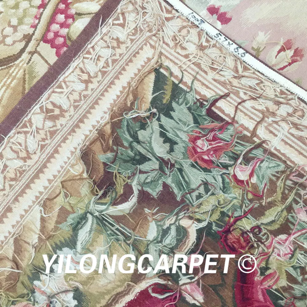 Yilong 5 7 'x 6 6' настоящая Картина гобелен настенный подвесной из чистой шерсти