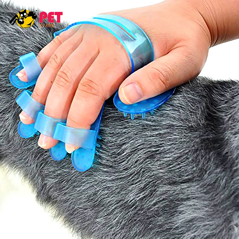 Pet Dog Comb Bathing Supplies Cat Grooming Shower Bath Massage Brush for Hand Shaped Glove Hypoallergenic Silicone |