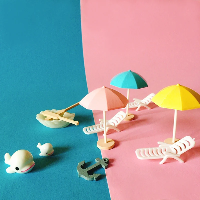 Распродажа ~ 10 шт./пляжный зонт/кукольный домик/миниатюрные/милые/Сказочный